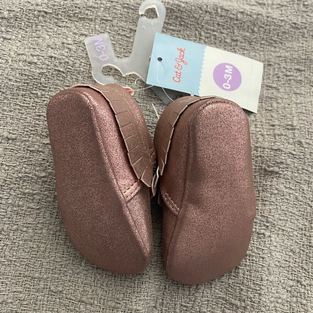 Infant shoes - Metallic Rose
